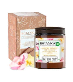 Air Wick - *BOTANICA By Air Wick* - Bougie En Cire D'origine Naturelle 500g - Vanille & Magnolia