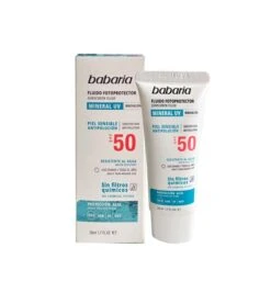 Babaria - Fluide Photoprotecteur Visage SPF 50 - Peau Sensible