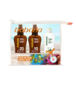 Babaria - Pack Voyage - Huile Solaire SPF20 + Huile Solaire SPF10 + After Sun
