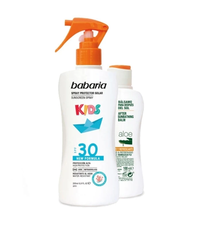 Babaria - Spray Solaire Enfant SPF30 + Après-Soleil 1 Babaria - Spray Solaire Enfant SPF30 + Après-Soleil