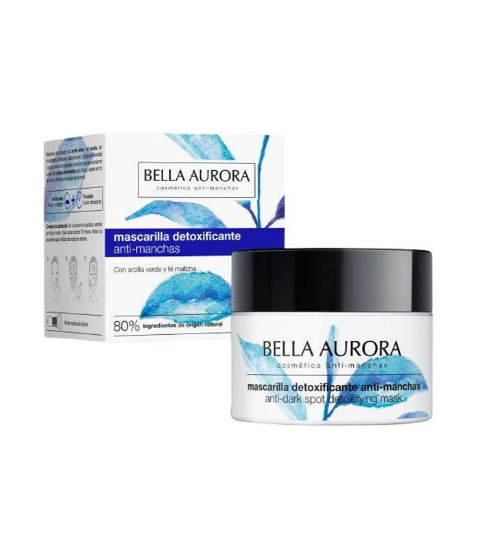 Bella Aurora - Masque Détoxifiant Anti-imperfections à L'argile Verte Et Au Thé Matcha 1 Bella Aurora - Masque Détoxifiant Anti-imperfections à L'argile Verte Et Au Thé Matcha