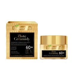 Bielenda - *Golden Ceramides* - Crème Visage Anti-rides Restauration En Profondeur Jour Et Nuit - 60 Ans Et Plus
