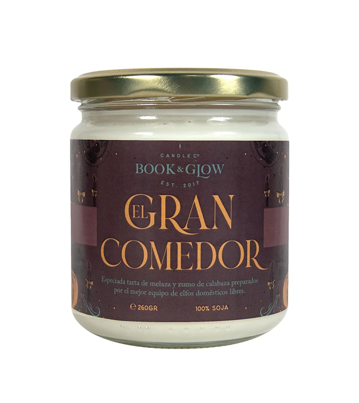 Book And Glow - *Mundos Extraordinarios* - Bougie De Soja - El Gran Comedor 1 Book And Glow - *Mundos Extraordinarios* - Bougie De Soja - El Gran Comedor