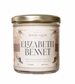 Book And Glow - *Remarkable Worlds* - Bougie De Soja Végétalienne - Elizabeth Bennet