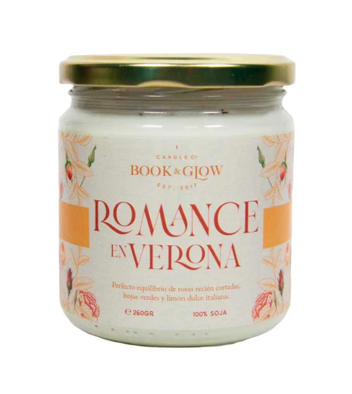 Book And Glow - *Mondes Extraordinaires* - Bougie De Soja Végétalienne - Romance à Vérone 1 Book And Glow - *Mondes Extraordinaires* - Bougie De Soja Végétalienne - Romance à Vérone