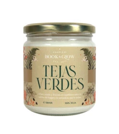 Book And Glow - *Mundos Extraordinarios* - Bougie De Soja - Tejas Verdes