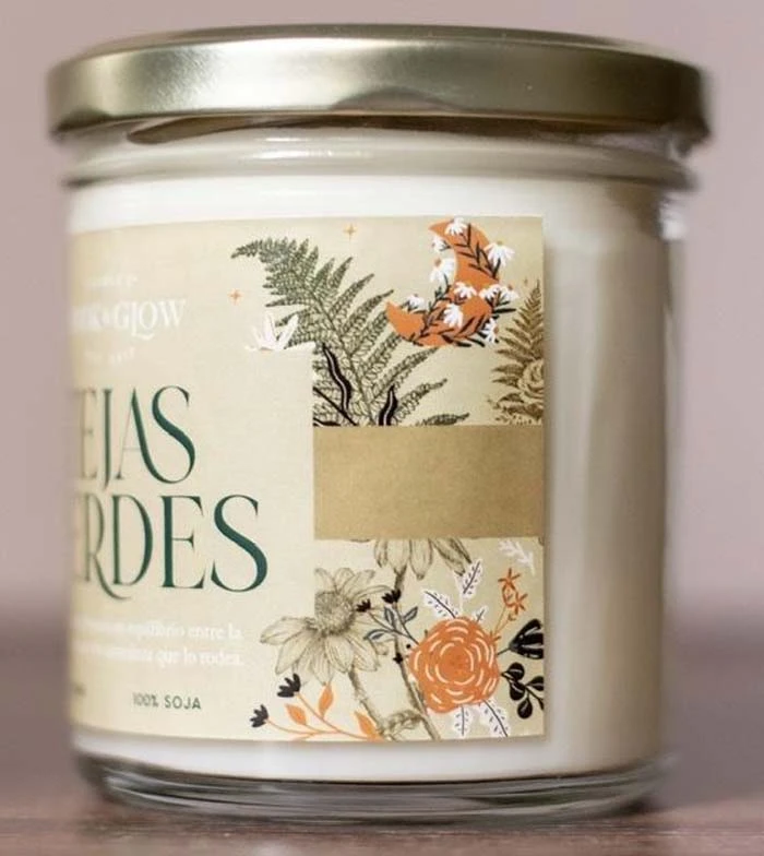 Book And Glow - *Mundos Extraordinarios* - Bougie De Soja - Tejas Verdes 2 Book And Glow - *Mundos Extraordinarios* - Bougie De Soja - Tejas Verdes – Image 2