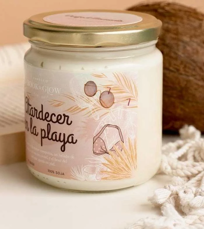 Book And Glow - *Perfect Moments* - Bougie De Soja - Atardecer En La Playa 3 Book And Glow - *Perfect Moments* - Bougie De Soja - Atardecer En La Playa – Image 3