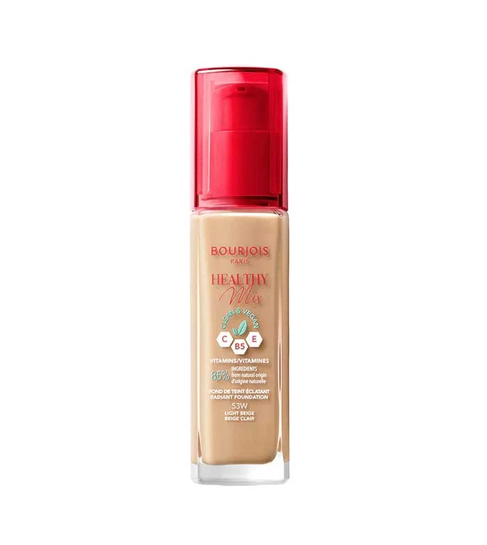 Bourjois - Fond De Teint Healthy Mix Clean Foundation - 53W: Light Beige 1 Bourjois - Fond De Teint Healthy Mix Clean Foundation - 53W: Light Beige