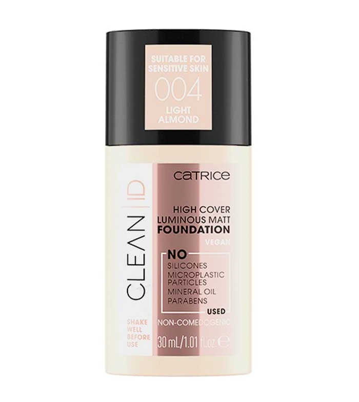Catrice - *Clean ID* - Fond De Teint High Cover Luminous Matt - 004: Light Almond 1 Catrice - *Clean ID* - Fond De Teint High Cover Luminous Matt - 004: Light Almond