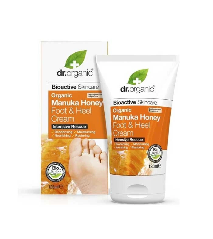 Dr Organic - Crème Pour Les Pieds Et Les Talons Au Miel De Manuka 1 Dr Organic - Crème Pour Les Pieds Et Les Talons Au Miel De Manuka