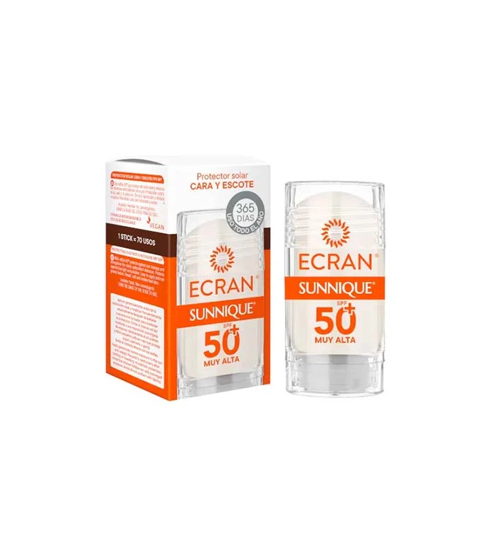 Ecran - *Sunnique* - Stick Solaire Visage Et Décolleté SPF50+ 1 Ecran - *Sunnique* - Stick Solaire Visage Et Décolleté SPF50+