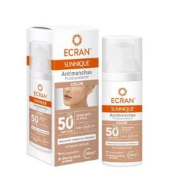 Ecran - *Sunnique* - Fluide Solaire Visage Anti-taches SPF50+ - Couleur