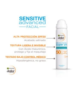 Garnier - Brumisateur Hydratant Pour Le Visage Delial Sensitive Advanced SPF 50 -Cosmétiques Chic Promos Magasin garnier bruma facial hidratante delial sensitive advanced spf 50 4 29710