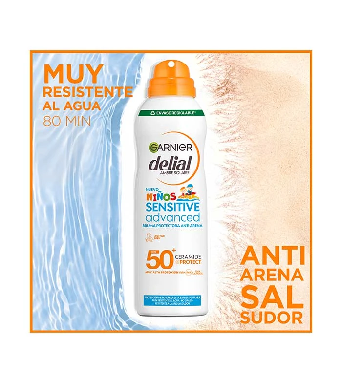 Garnier - Brume Protectrice Anti-sable Sensitive Advanced Delial FPS50+ Ceramide Protect 3 Garnier - Brume Protectrice Anti-sable Sensitive Advanced Delial FPS50+ Ceramide Protect – Image 3