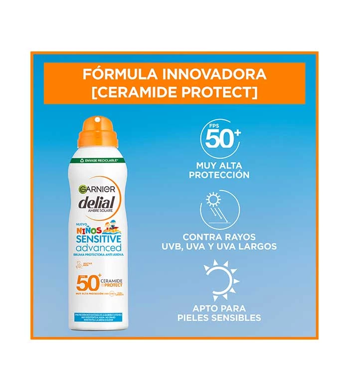 Garnier - Brume Protectrice Anti-sable Sensitive Advanced Delial FPS50+ Ceramide Protect 4 Garnier - Brume Protectrice Anti-sable Sensitive Advanced Delial FPS50+ Ceramide Protect – Image 4