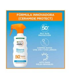 Garnier - Spray Solaire Sensitive Advanced Delial FPS 50+ Ceramide Protect 270ml -Cosmétiques Chic Promos Magasin garnier spray protector solar sensitive advanced delial fps 50 ceramide protect 270ml 6 18150