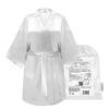 GLOV - Peignoir En Satin Kimono Style - Blanc