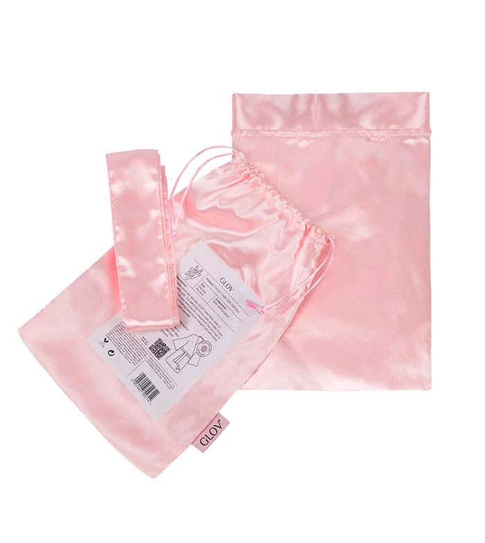 GLOV - Peignoir En Satin Kimono Style - Rose 3 GLOV - Peignoir En Satin Kimono Style - Rose – Image 3