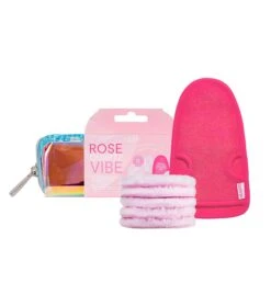 GLOV - Coffret Nettoyant Corps Et Visage Rose Quartz Vibe
