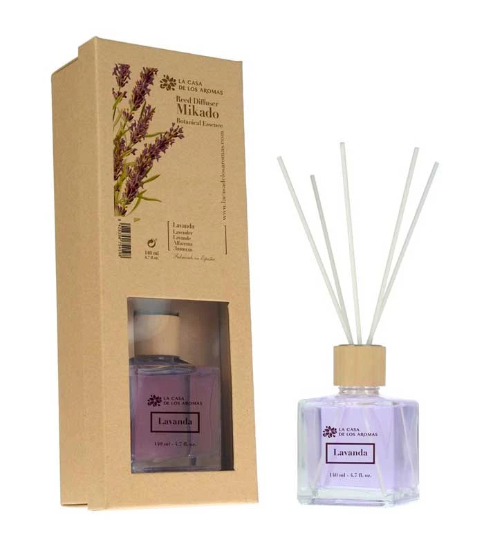 La Casa De Los Aromas - Désodorisant Mikado Botanical Essence 140ml - Lavande 1 La Casa De Los Aromas - Désodorisant Mikado Botanical Essence 140ml - Lavande