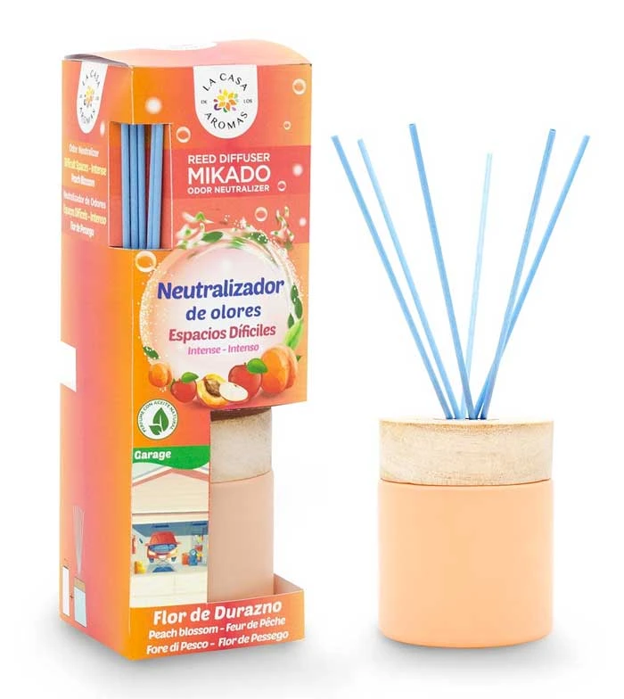 La Casa De Los Aromas - Mikado Neutralisant D'odeurs 100ml - Espaces Difficiles Fleur De Pêcher 1 La Casa De Los Aromas - Mikado Neutralisant D'odeurs 100ml - Espaces Difficiles Fleur De Pêcher