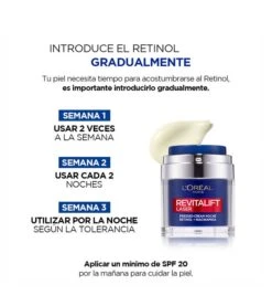 Loreal Paris - Crème De Nuit Revitalift Laser Pressed-Cream Rétinol + Niacinamide -Cosmétiques Chic Promos Magasin loreal paris crema de noche revitalift laser pressed cream retinol niacinamida 6 67331