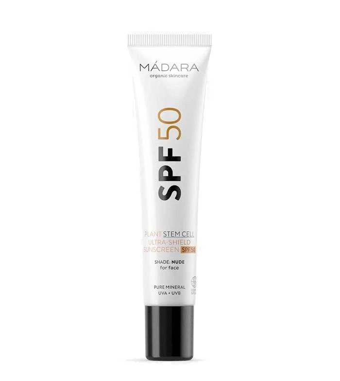 Madara Mádara - Crème Solaire Aux Cellules Souches Végétales FPS50 Ultra-Shield - Nude 1 Madara Mádara - Crème Solaire Aux Cellules Souches Végétales FPS50 Ultra-Shield - Nude