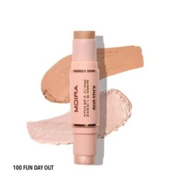 Moira - Duo Stick Sculpt & Glow Contour Et Surligneur - 100 : Fun Day Out -Cosmétiques Chic Promos Magasin moira duo de contorno e iluminador en stick sculpt glow 100 fun day out 3 79532