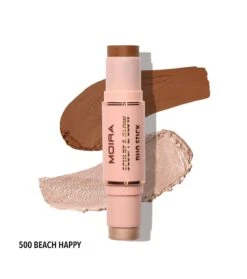 Moira - Duo Stick Sculpt & Glow Contour Et Surligneur - 500: Beach Happy -Cosmétiques Chic Promos Magasin moira duo de contorno e iluminador en stick sculpt glow 500 beach happy 3 79536