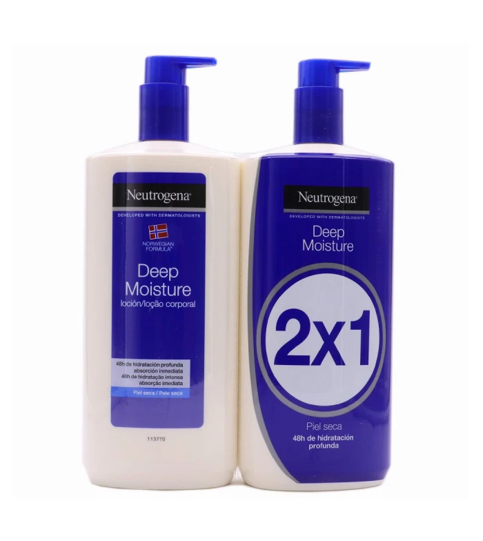 Neutrogena - Pack 2 Lotions Pour Le Corps Hydratation Profonde 1 Neutrogena - Pack 2 Lotions Pour Le Corps Hydratation Profonde