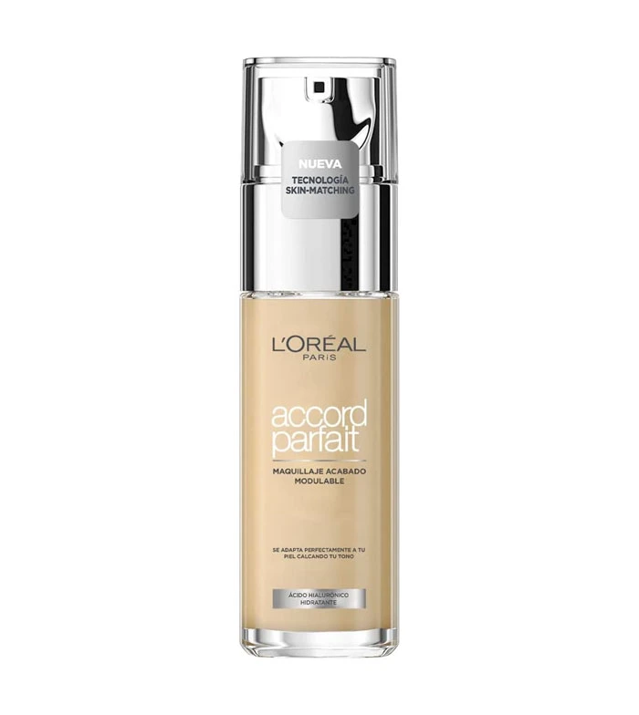 Loreal Paris - Fond De Teint à L'acide Hyaluronique Accord Parfait - 2N: Vainilla 1 Loreal Paris - Fond De Teint à L'acide Hyaluronique Accord Parfait - 2N: Vainilla