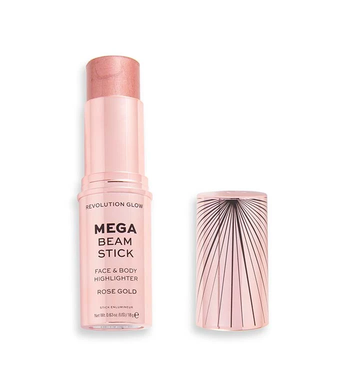 Makeup Revolution Revolution - *Glow* - Surligneur Visage Et Corps Mega Beam Stick - Rose Gold 1 Makeup Revolution Revolution - *Glow* - Surligneur Visage Et Corps Mega Beam Stick - Rose Gold