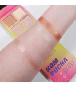 Makeup Revolution Revolution - *Hot Shot* - Palette De Surligneurs Kombucha Glow -Cosmétiques Chic Promos Magasin revolution hot shot paleta de iluminadores kombucha glow 4 68858