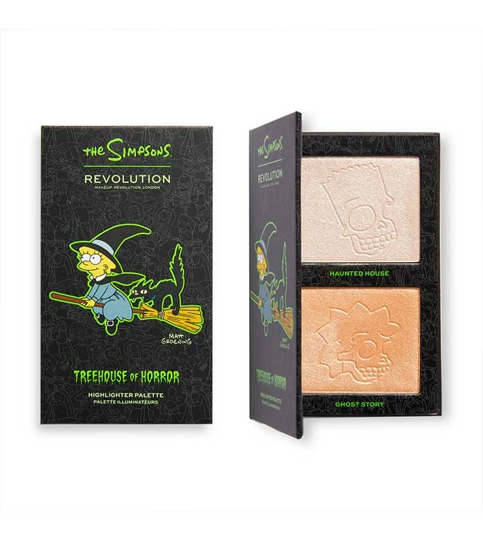 Makeup Revolution Revolution - *The Simpsons* - Mini Palette De Highlighters - Witch Lisa 1 Makeup Revolution Revolution - *The Simpsons* - Mini Palette De Highlighters - Witch Lisa