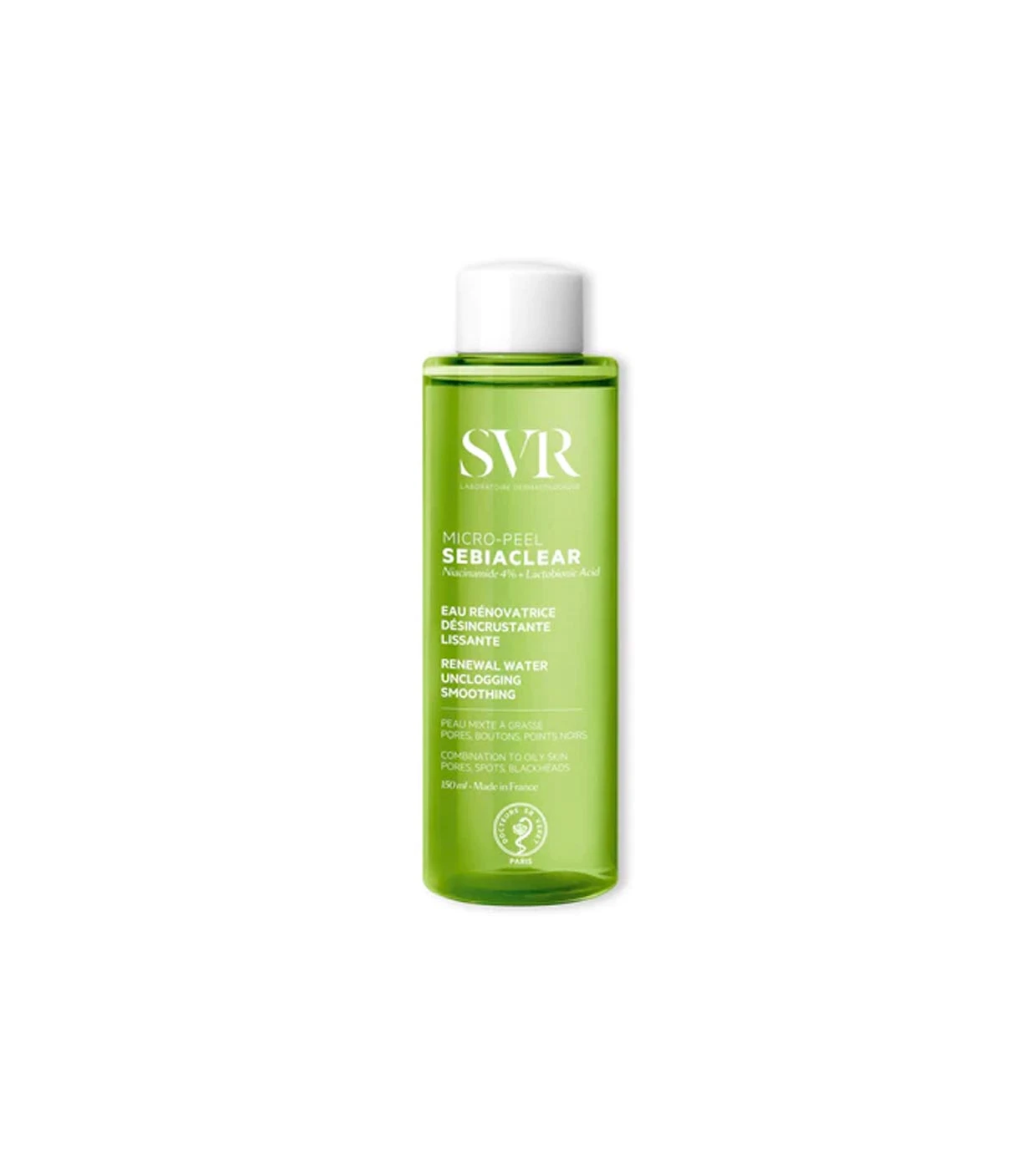 SVR - *Sebiaclear* - Eau Dermatologique Désincrustante Et Adoucissante Micro-Peel - Peau Sensible, Mixte à Grasse, à Tendance Acnéique 1 SVR - *Sebiaclear* - Eau Dermatologique Désincrustante Et Adoucissante Micro-Peel - Peau Sensible, Mixte à Grasse, à Tendance Acnéique