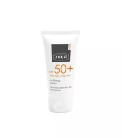 Ziaja Med - Crème Solaire Matifiante SPF50+ - Peaux Grasses Et Mixtes